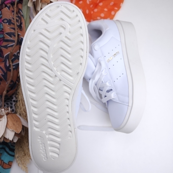 Rare Stan Smith White Platform Women's Sneakers Sz 8½m - Picture 14 of 16